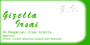 gizella irsai business card